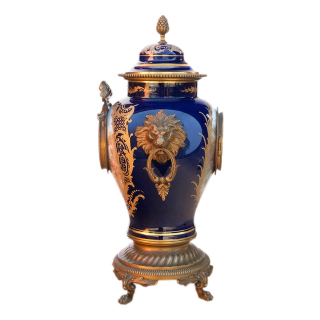 Antique French Sèvres Porcelain G. Poitevin Ormolu Japy Freres 8 Day Clock 1875 For Sale In Portland, OR - Image 6 of 18