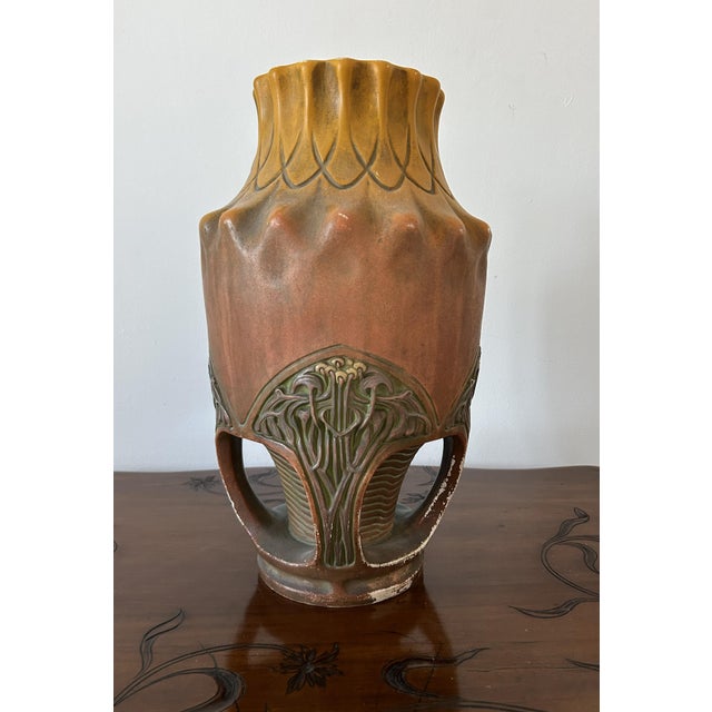 Ceramic Art Nouveau Vases from Julius Dressler, Bohemia, 1920s, Set of 2 For Sale - Image 7 of 18