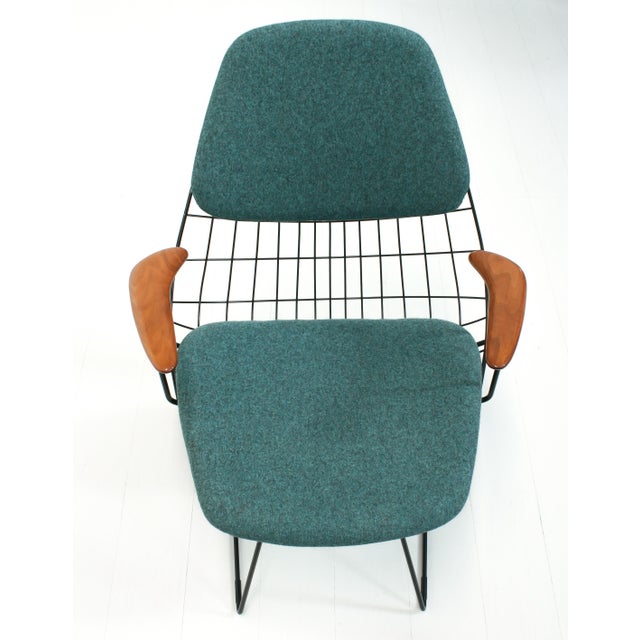 Set of FM06 Wire Lounge Armchairs by Cees Braakman & Adriaan Dekker for Pastoe For Sale - Image 9 of 15