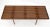 Mel Smilow Slatted solid walnut Mid-Century Modern bench on tapered dowel legs.