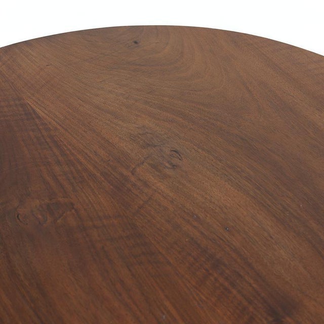 Brown Antique Art Deco Side Table For Sale - Image 8 of 9