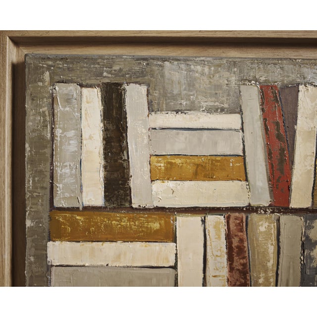 Contemporary Quiet Structure, Contemporary, Abstract Library, Framed by Sophie Dumont For Sale - Image 3 of 8