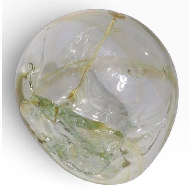 Mid-Century Modern Art Glass Witch's Ball by Peter Bramhall C. 1976 For Sale - Image 3 of 13