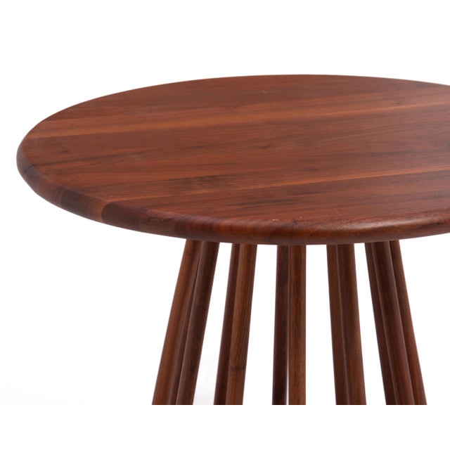 Wood Arthur Umanoff Washington Woodcraft Solid Walnut Side Table Mid Century 1950s For Sale - Image 7 of 10