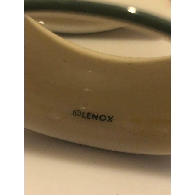 2000s Lenox Winter Greetings Porcelain Napkin Rings, New in Box- Set of 4 For Sale In Detroit - Image 6 of 8