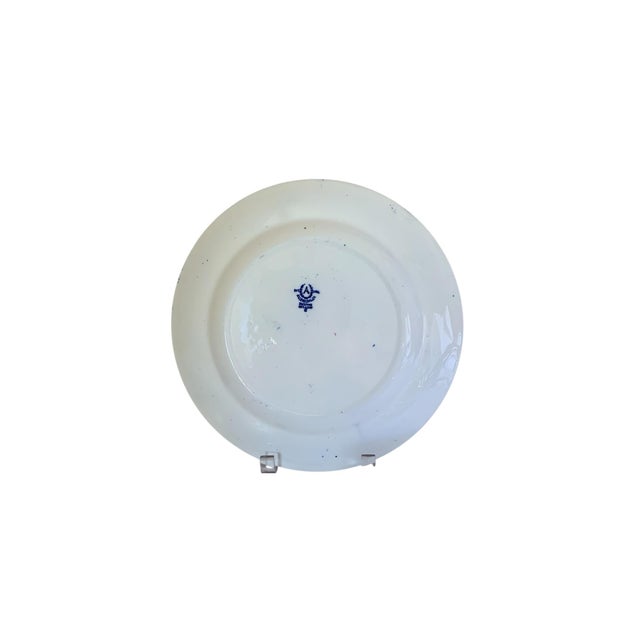 Asian Vintage Allertons LTD Blue Willow 10" Dinner Plate Staffordshire England 1937 - Set of 6 For Sale - Image 3 of 4