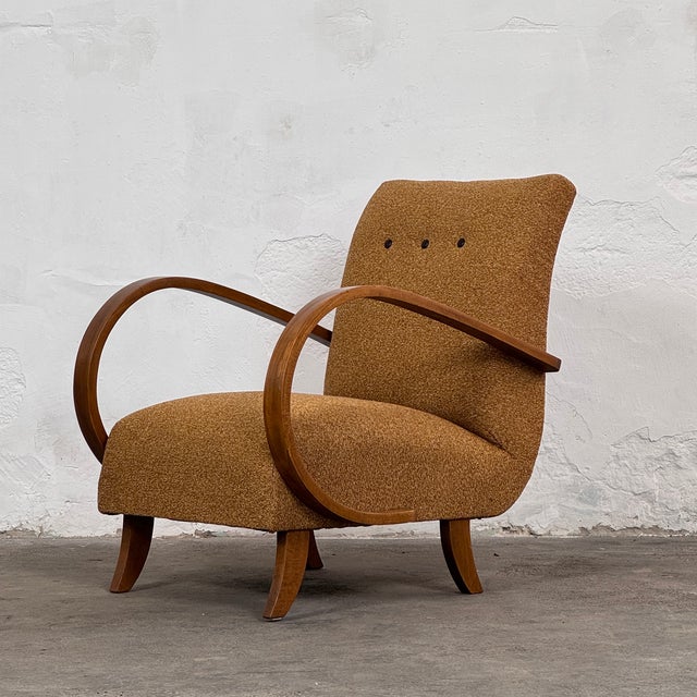 Art Deco H-410 Chairs by Jindřich Halabala for Up Závody, 1930, Set of 2 For Sale - Image 11 of 16