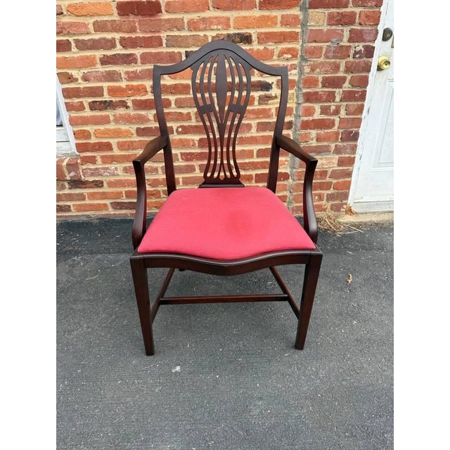 Early 20th Century Early 20th Century Set of 6 English Hepplewhite Style Dining Chairs For Sale - Image 5 of 17