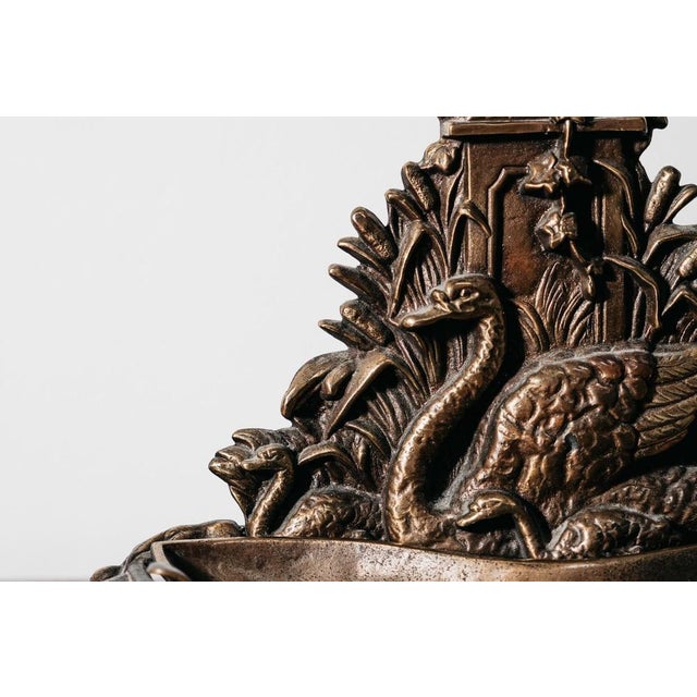 Vintage Art Nouveau Brass Umbrella Stand, France, 1960s For Sale - Image 12 of 14