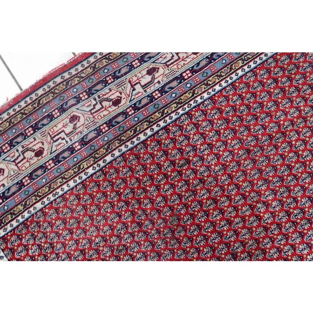 1970s Handmade Vintage Indian Seraband Rug 6.6' X 8.2' For Sale In New York - Image 6 of 13