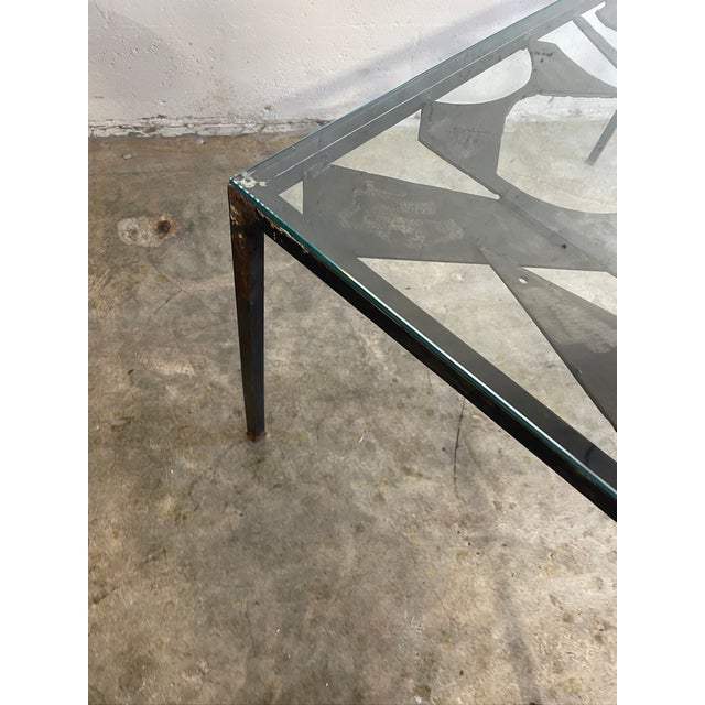 Mid Century Brutalist Coffee or Console Table For Sale - Image 11 of 14