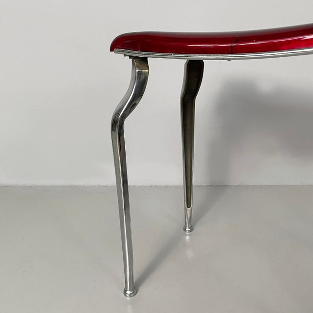 Art Deco Italian Bakelite and Metal Stool, 1930s For Sale - Image 15 of 18