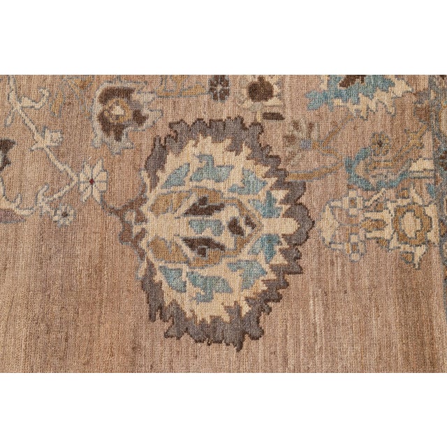 Tan 21st Century Modern Sultanabad Wool Rug 7 X 10 For Sale - Image 8 of 10
