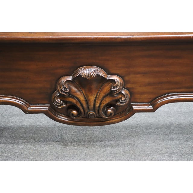 Late 20th Century Thomasville Ernest Hemingway Collection Style Carved King Bed, Attributed For Sale - Image 5 of 13