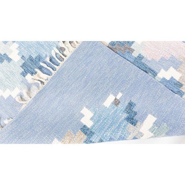 Doris Leslie Blau Vintage Swedish Rolakan Rug by Ingegerd Silow For Sale - Image 9 of 9
