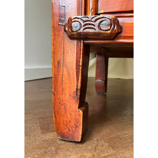 19th-Century Chinese Altar Coffer With "Cloud" Spandrels - Archival Label Discovery For Sale - Image 14 of 16