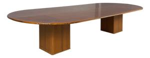 Italian Modern Artona Dining Table in Wood by Afra and Tobia Scarpa for Maxalto, 1970s