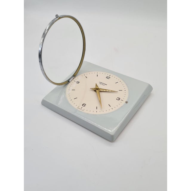 Ceramic Ato-Mat Wall Clock from Junghans, Germany, 1970s For Sale - Image 6 of 12
