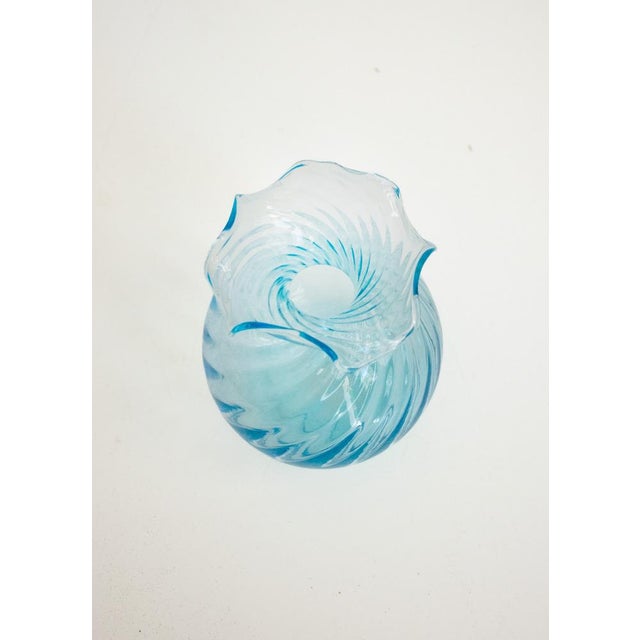 Murano Vases in Acquamare from Ribes the Art of Glass, Set of 2 For Sale - Image 10 of 13