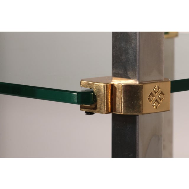 Model R16 Corner Cabinet in Stainless Steel and Aluminum by Peter Ghyczy, 1970s For Sale - Image 9 of 12