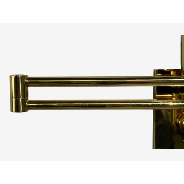 1970s George Hansen, Articulating Wall Lights, Polished Brass, Spain - a Pair For Sale - Image 12 of 14