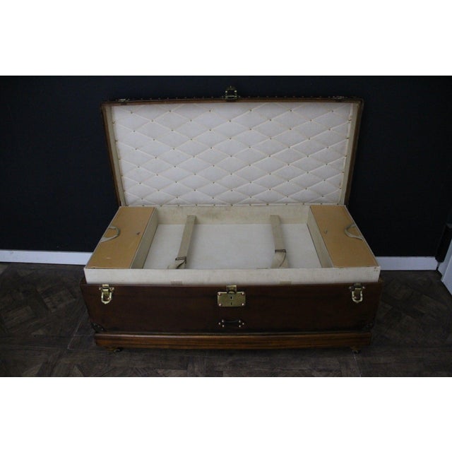 Antique Leather Trunk from Louis Vuitton, 1900s For Sale - Image 14 of 18