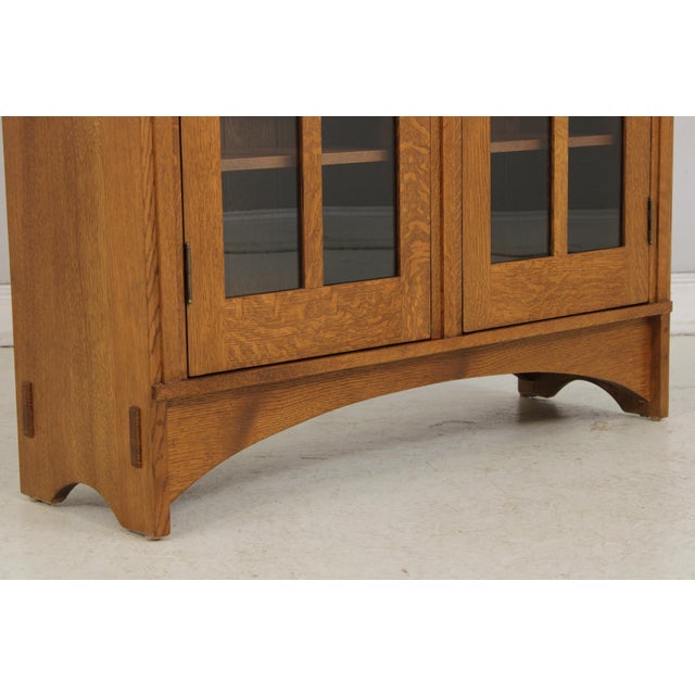 Stickley Mission Oak Arts & Crafts Bookcase For Sale - Image 11 of 16