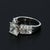 2ct Gia Certified Princess Cut Diamond Engagement Ring in 18k White Gold - Size 5 For Sale - Image 9 of 9