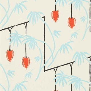 Harlequin Kimiko Wallpaper in Soft Focus/Harissa - a Sample For Sale