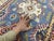 Blue Kazak Wool Rug With Three Medallions and Ivory Border, 3'4" X 4'10" For Sale - Image 12 of 14