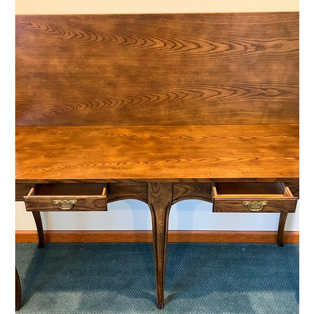 Baker Furniture Company Milling Road by Baker Flip Top Country French Console Table For Sale - Image 4 of 9