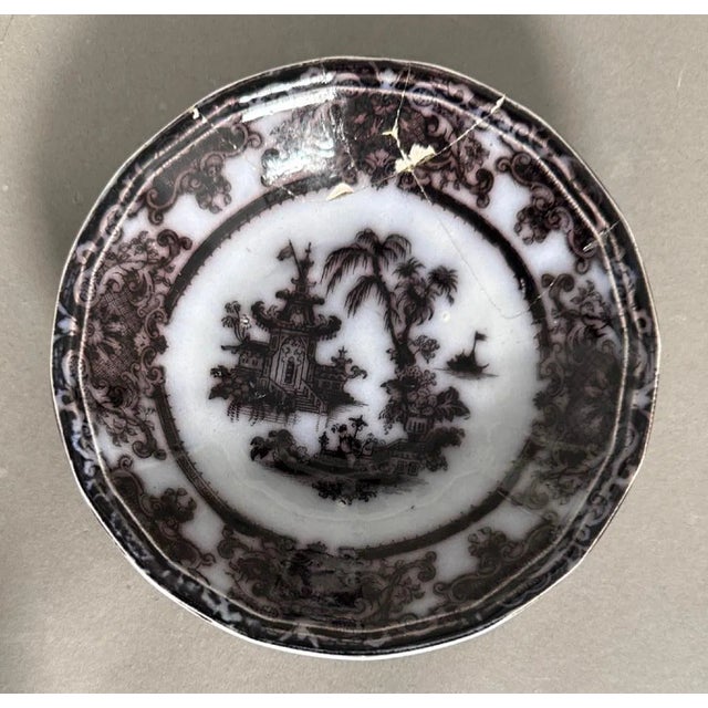19th Century English Black Transferware Ironstone Collection, 20 Pieces For Sale - Image 16 of 16