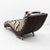 Italian Chaise Longue in Cowhide with Zebra Pattern, 1980s For Sale - Image 3 of 10