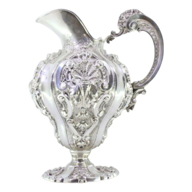 Shell-Shaped Silver Water Jug in the style of D João V For Sale