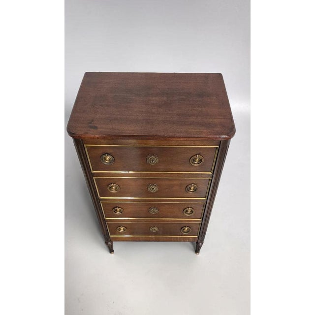 French Mahogany Chest of Drawers For Sale - Image 10 of 11
