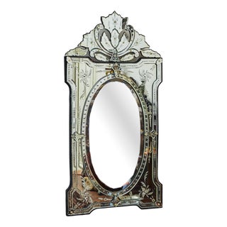Large Venetian Mirror, 1950s For Sale