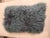 1990s Curly Mongolian Lamb–Style Lumbar Pillow in Teal Blue-Gray For Sale - Image 5 of 5