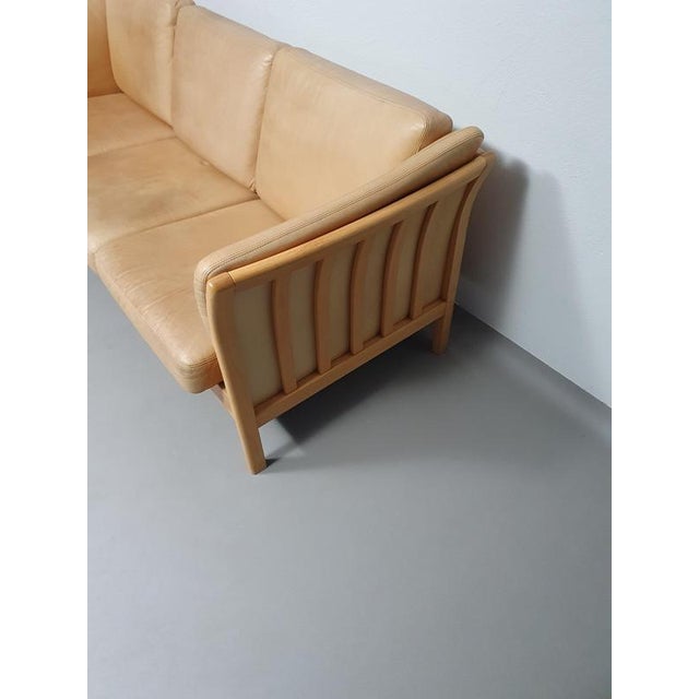 Brown Asmara 3-Seater Sofa in Leather from Skalma For Sale - Image 8 of 14