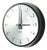 Clock in Satin Black from Gent of Leicester, England, 1960s For Sale
