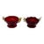 1950s Ruby Red Murano Salt Dips - a Pair For Sale
