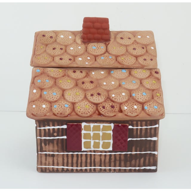 Vintage Ceramic Gingerbread House Cookie Jar Canisters, Set of 3 Chairish