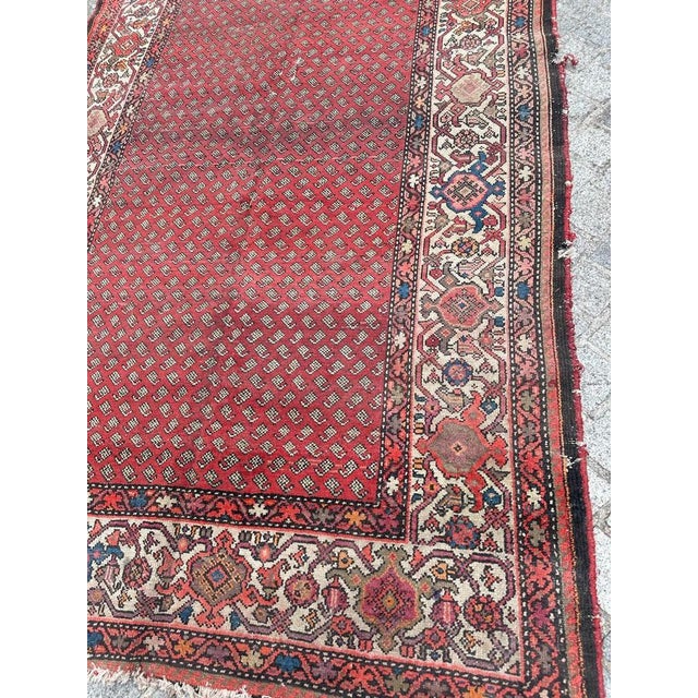Large Antique Malayer Runner, 1890s For Sale - Image 4 of 18