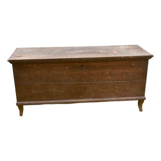 Vintage Wood Chest, Early 1900s For Sale