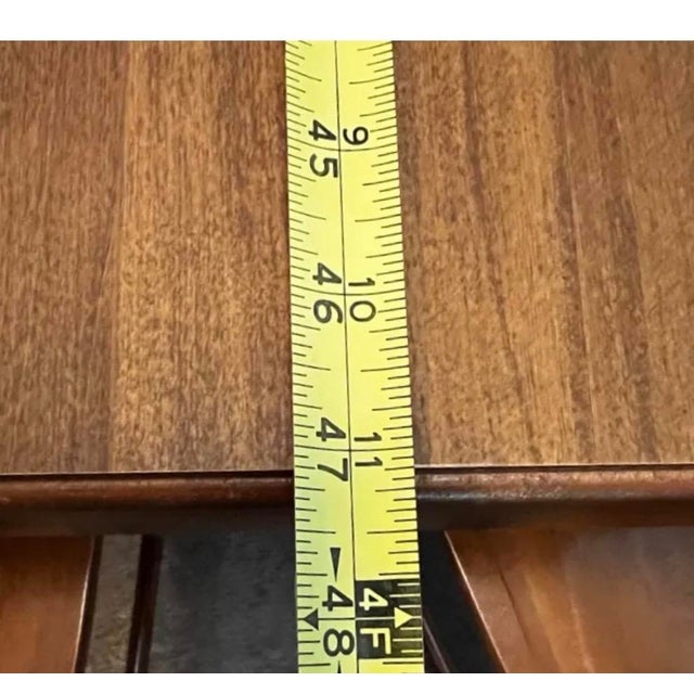 Chestnut 1950s Tell City Andover Maple Extension Dining Table Set 6 Chairs For Sale - Image 8 of 11
