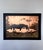 This artwork presents a serene scene where a horse stands in a reflective pool, surrounded by softly rendered foliage and...
