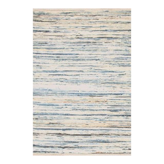 Dash & Albert by Annie Selke Denim Rag Woven Cotton Rug, 2' x 3' For Sale