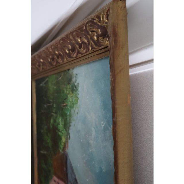 Large Mid-Century Signed v. Dyk Pont Saint-Michel & Notre-Dame Paris Oil Painting For Sale - Image 11 of 18