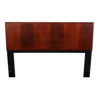 Mid Century Modern Milo Baughman for Directional Queen Size Walnut Headboard For Sale