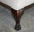Antique Hand Carved Lion's Paw Leg Club Armchair For Sale - Image 12 of 18