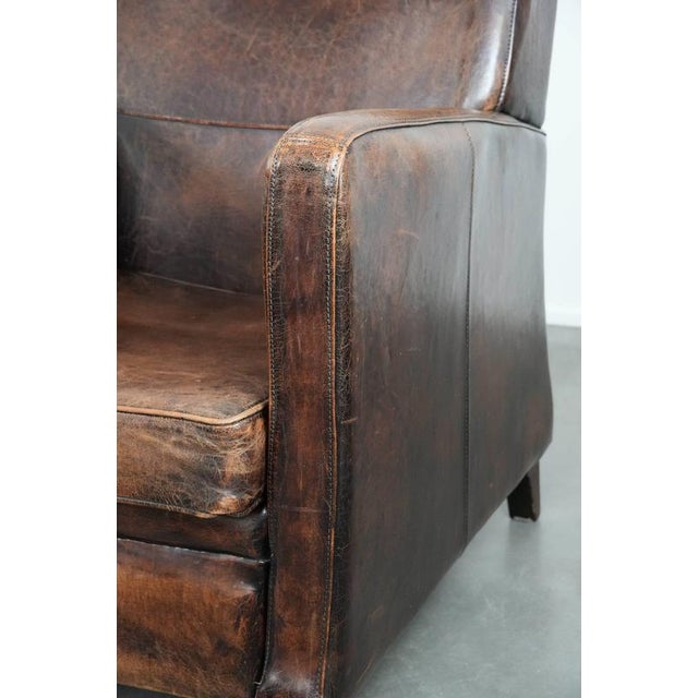 Vintage Sheepskin Armchairs, Set of 2 For Sale - Image 14 of 18